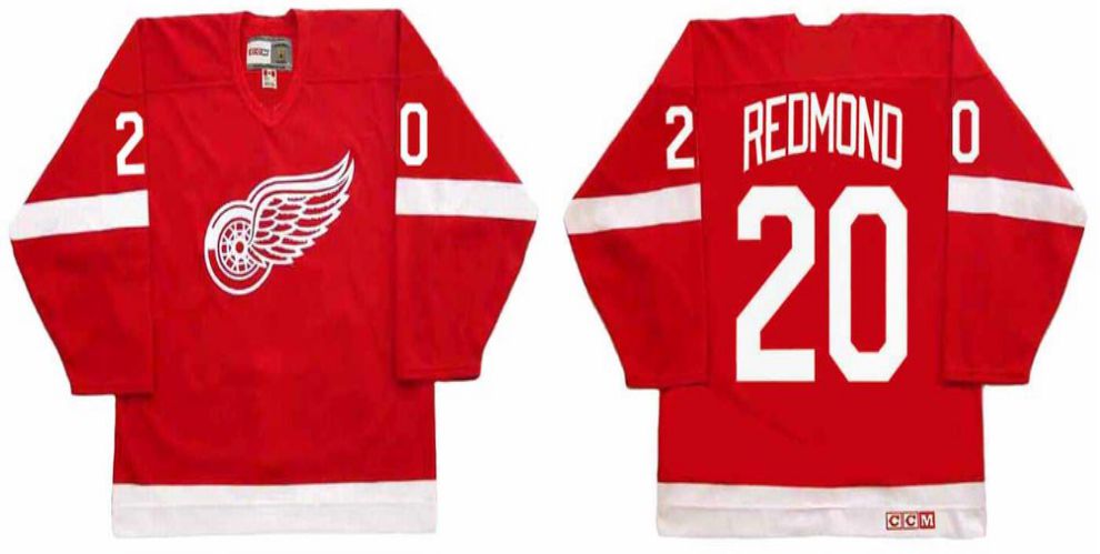 2019 Men Detroit Red Wings #20 Redmond Red CCM NHL jerseys1